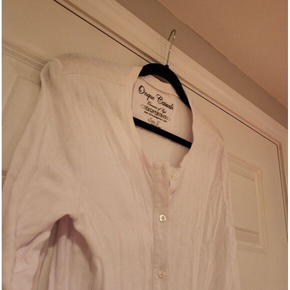 Onque Casuals white button up cardigan S - Picture 2 of 4